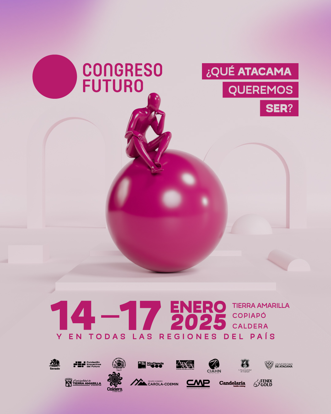 Este martes 14 de enero comienza Congreso Futuro Atacama 2025, bajo el lema ¿Qué Atacama Queremos Ser?